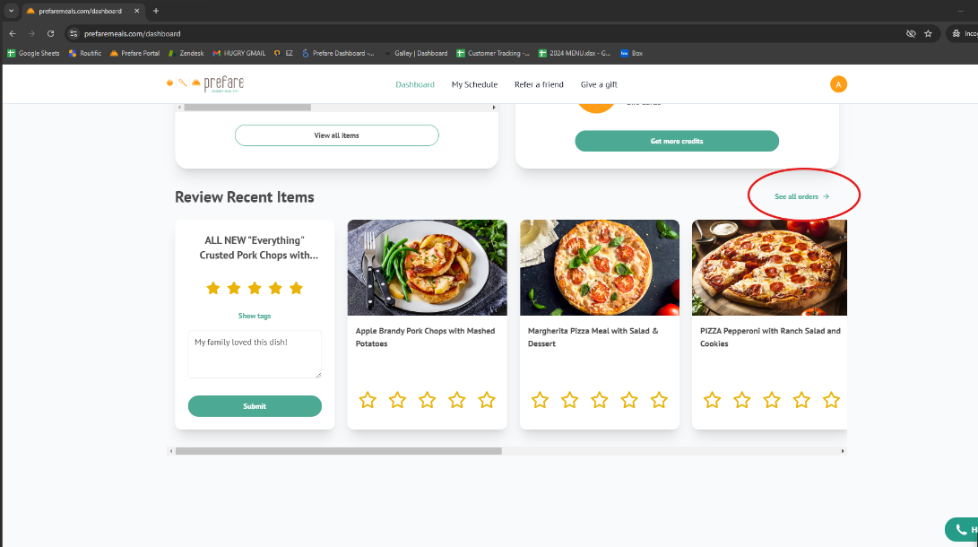 CHECK YOUR ORDER HISTORY visual data 2